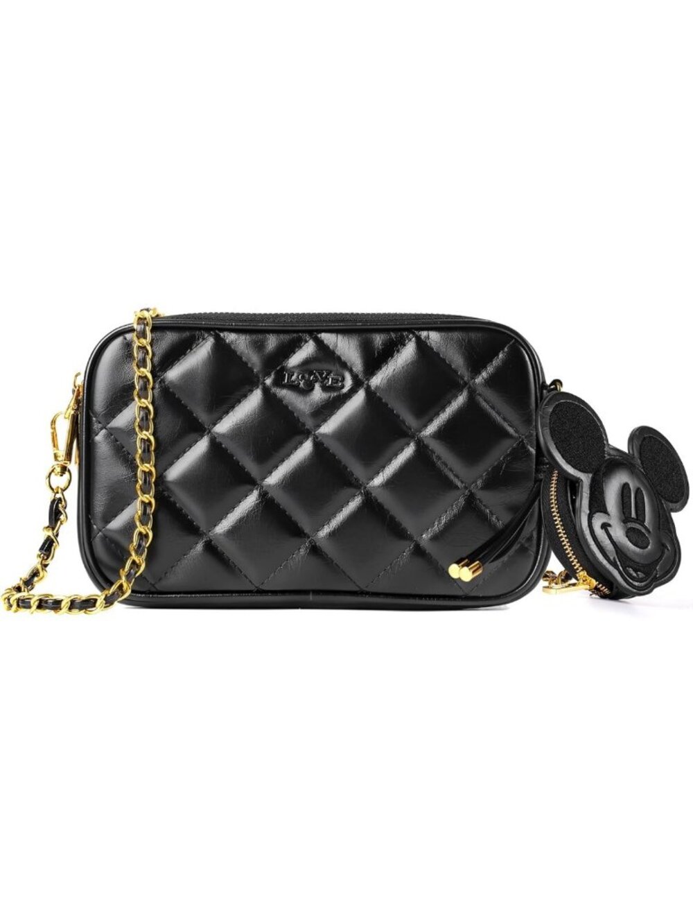 Trendy Mickey Mouse Crossbody Bag for Women | Adjustable Strap, Zipper Pockets